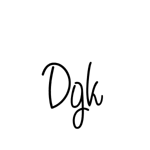 Angelique-Rose-font-FFP is a professional signature style that is perfect for those who want to add a touch of class to their signature. It is also a great choice for those who want to make their signature more unique. Get Dgk name to fancy signature for free. Dgk signature style 5 images and pictures png