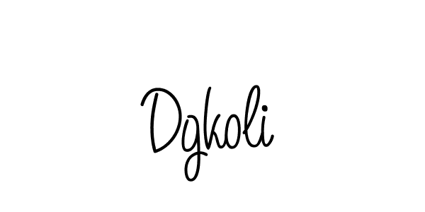 Create a beautiful signature design for name Dgkoli. With this signature (Angelique-Rose-font-FFP) fonts, you can make a handwritten signature for free. Dgkoli signature style 5 images and pictures png