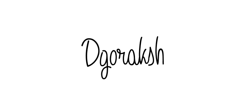 Design your own signature with our free online signature maker. With this signature software, you can create a handwritten (Angelique-Rose-font-FFP) signature for name Dgoraksh. Dgoraksh signature style 5 images and pictures png