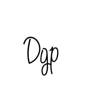 Make a beautiful signature design for name Dgp. With this signature (Angelique-Rose-font-FFP) style, you can create a handwritten signature for free. Dgp signature style 5 images and pictures png