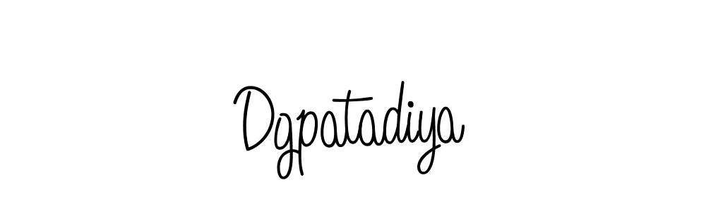 How to make Dgpatadiya signature? Angelique-Rose-font-FFP is a professional autograph style. Create handwritten signature for Dgpatadiya name. Dgpatadiya signature style 5 images and pictures png