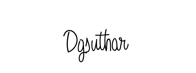 Design your own signature with our free online signature maker. With this signature software, you can create a handwritten (Angelique-Rose-font-FFP) signature for name Dgsuthar. Dgsuthar signature style 5 images and pictures png