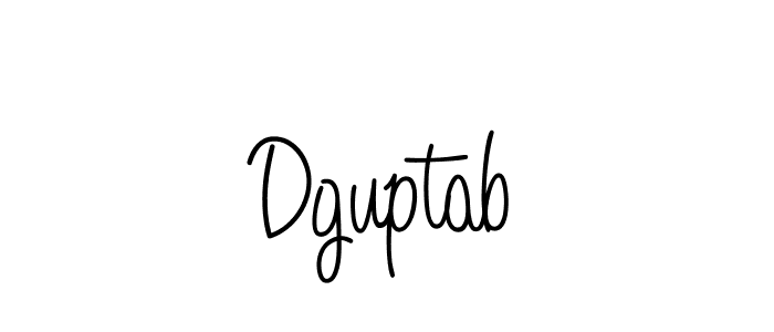 Make a beautiful signature design for name Dguptab. Use this online signature maker to create a handwritten signature for free. Dguptab signature style 5 images and pictures png