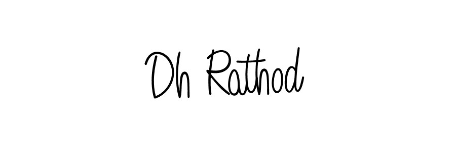 How to Draw Dh Rathod signature style? Angelique-Rose-font-FFP is a latest design signature styles for name Dh Rathod. Dh Rathod signature style 5 images and pictures png