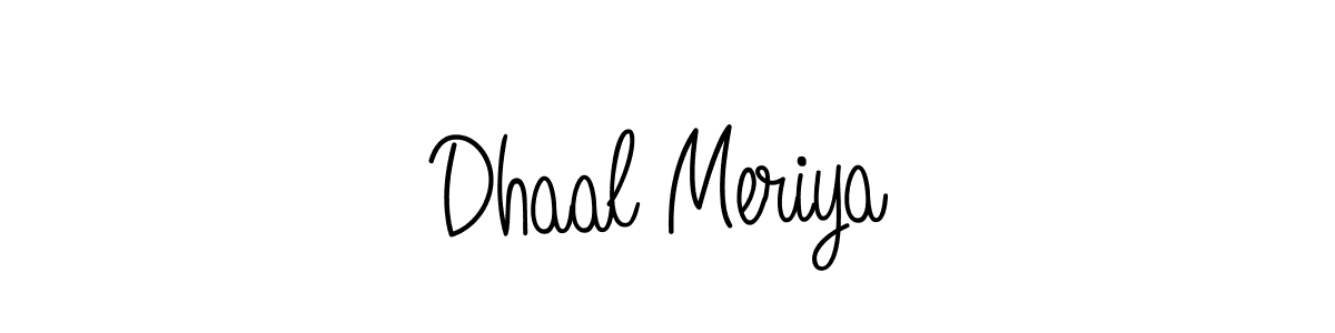 How to Draw Dhaal Meriya signature style? Angelique-Rose-font-FFP is a latest design signature styles for name Dhaal Meriya. Dhaal Meriya signature style 5 images and pictures png