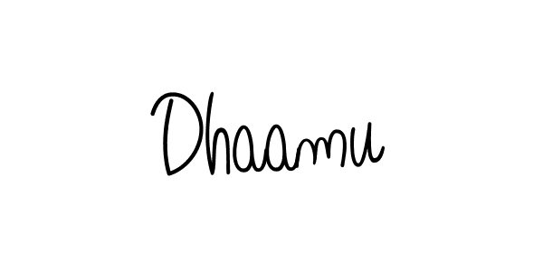 Make a beautiful signature design for name Dhaamu. Use this online signature maker to create a handwritten signature for free. Dhaamu signature style 5 images and pictures png