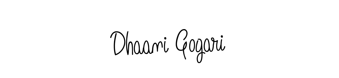 Best and Professional Signature Style for Dhaani Gogari. Angelique-Rose-font-FFP Best Signature Style Collection. Dhaani Gogari signature style 5 images and pictures png