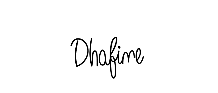 Dhafine stylish signature style. Best Handwritten Sign (Angelique-Rose-font-FFP) for my name. Handwritten Signature Collection Ideas for my name Dhafine. Dhafine signature style 5 images and pictures png