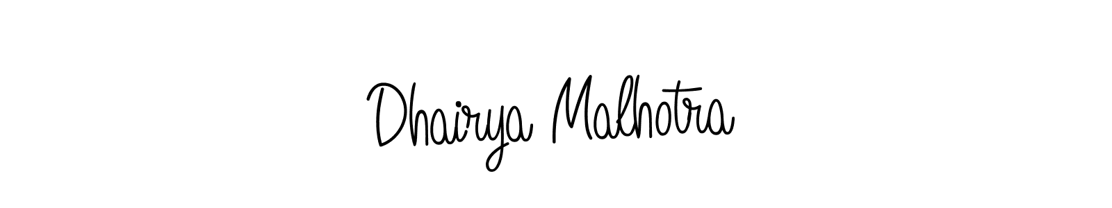 Similarly Angelique-Rose-font-FFP is the best handwritten signature design. Signature creator online .You can use it as an online autograph creator for name Dhairya Malhotra. Dhairya Malhotra signature style 5 images and pictures png