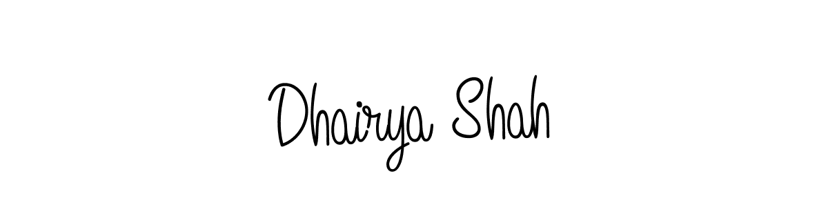 Make a beautiful signature design for name Dhairya Shah. Use this online signature maker to create a handwritten signature for free. Dhairya Shah signature style 5 images and pictures png