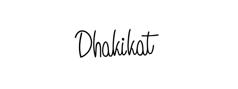 You should practise on your own different ways (Angelique-Rose-font-FFP) to write your name (Dhakikat) in signature. don't let someone else do it for you. Dhakikat signature style 5 images and pictures png