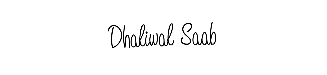 You can use this online signature creator to create a handwritten signature for the name Dhaliwal Saab. This is the best online autograph maker. Dhaliwal Saab signature style 5 images and pictures png