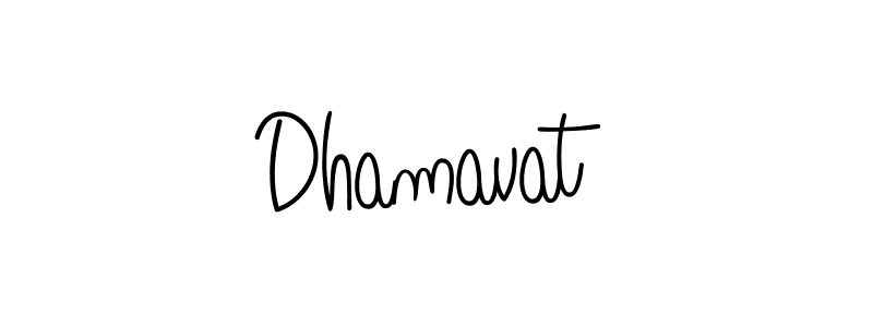The best way (Angelique-Rose-font-FFP) to make a short signature is to pick only two or three words in your name. The name Dhamavat include a total of six letters. For converting this name. Dhamavat signature style 5 images and pictures png