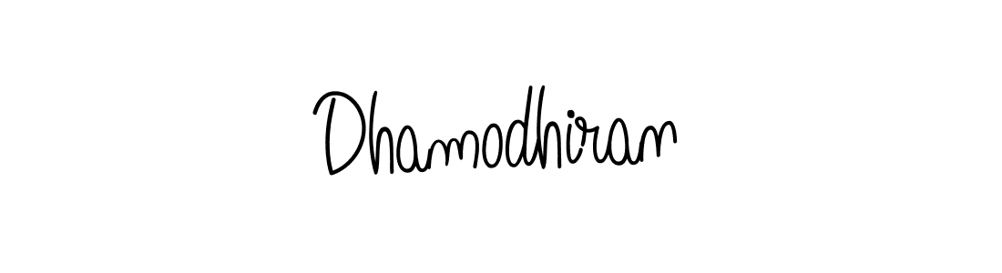 Create a beautiful signature design for name Dhamodhiran. With this signature (Angelique-Rose-font-FFP) fonts, you can make a handwritten signature for free. Dhamodhiran signature style 5 images and pictures png