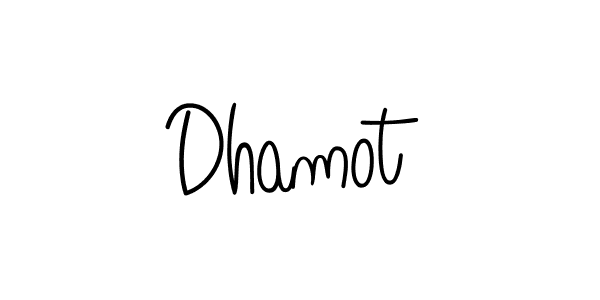 Design your own signature with our free online signature maker. With this signature software, you can create a handwritten (Angelique-Rose-font-FFP) signature for name Dhamot. Dhamot signature style 5 images and pictures png