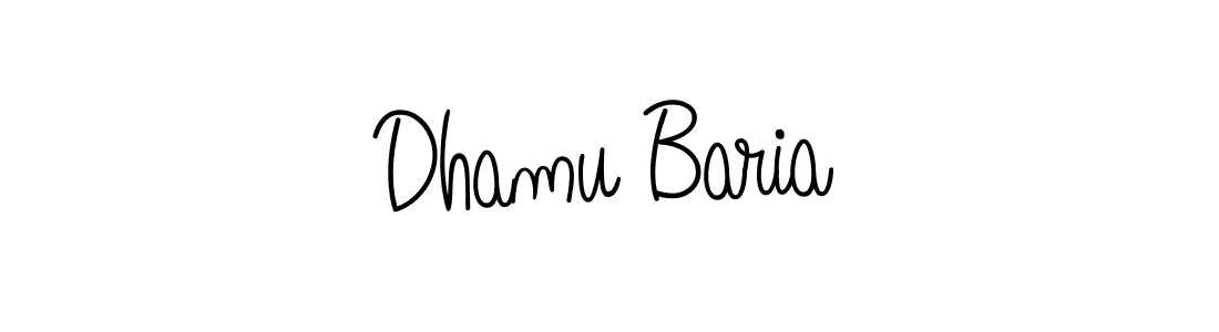 How to make Dhamu Baria signature? Angelique-Rose-font-FFP is a professional autograph style. Create handwritten signature for Dhamu Baria name. Dhamu Baria signature style 5 images and pictures png