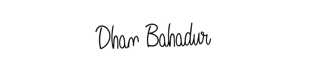 Design your own signature with our free online signature maker. With this signature software, you can create a handwritten (Angelique-Rose-font-FFP) signature for name Dhan Bahadur. Dhan Bahadur signature style 5 images and pictures png