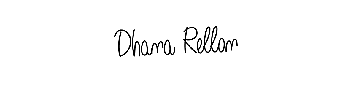 Make a beautiful signature design for name Dhana Rellon. With this signature (Angelique-Rose-font-FFP) style, you can create a handwritten signature for free. Dhana Rellon signature style 5 images and pictures png