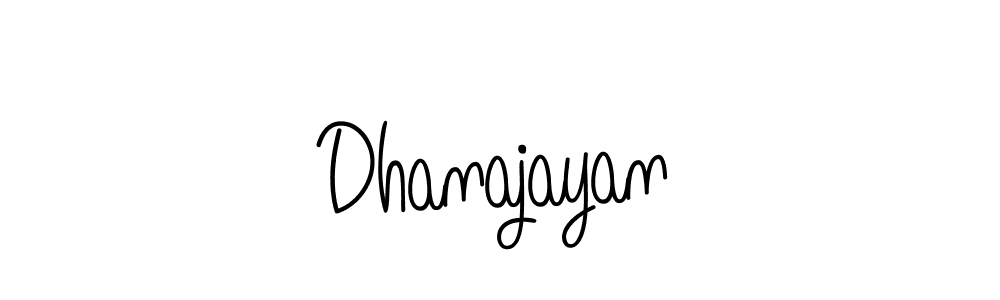 You should practise on your own different ways (Angelique-Rose-font-FFP) to write your name (Dhanajayan) in signature. don't let someone else do it for you. Dhanajayan signature style 5 images and pictures png