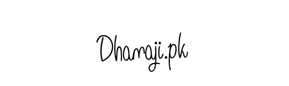 Create a beautiful signature design for name Dhanaji.pk. With this signature (Angelique-Rose-font-FFP) fonts, you can make a handwritten signature for free. Dhanaji.pk signature style 5 images and pictures png