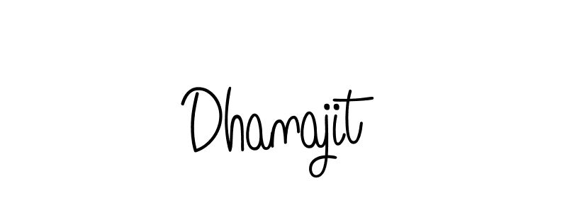 The best way (Angelique-Rose-font-FFP) to make a short signature is to pick only two or three words in your name. The name Dhanajit include a total of six letters. For converting this name. Dhanajit signature style 5 images and pictures png