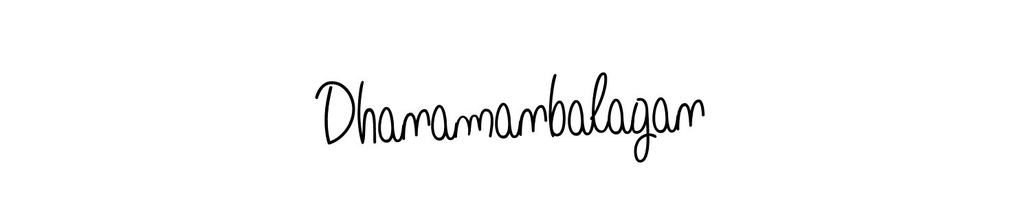 How to make Dhanamanbalagan signature? Angelique-Rose-font-FFP is a professional autograph style. Create handwritten signature for Dhanamanbalagan name. Dhanamanbalagan signature style 5 images and pictures png