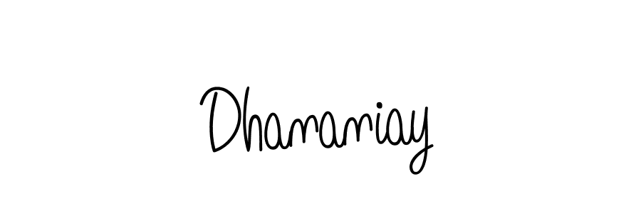 Once you've used our free online signature maker to create your best signature Angelique-Rose-font-FFP style, it's time to enjoy all of the benefits that Dhananiay name signing documents. Dhananiay signature style 5 images and pictures png
