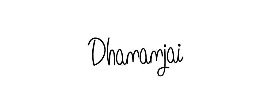 Dhananjai stylish signature style. Best Handwritten Sign (Angelique-Rose-font-FFP) for my name. Handwritten Signature Collection Ideas for my name Dhananjai. Dhananjai signature style 5 images and pictures png