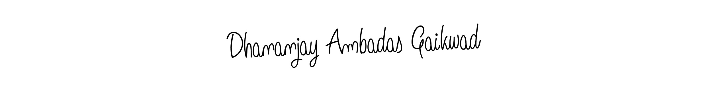 You should practise on your own different ways (Angelique-Rose-font-FFP) to write your name (Dhananjay Ambadas Gaikwad) in signature. don't let someone else do it for you. Dhananjay Ambadas Gaikwad signature style 5 images and pictures png