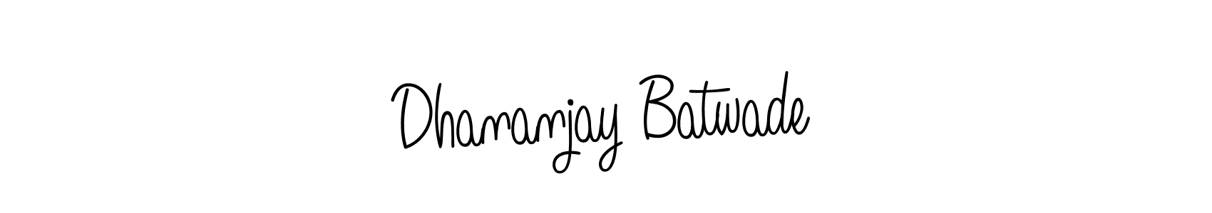 Create a beautiful signature design for name Dhananjay Batwade. With this signature (Angelique-Rose-font-FFP) fonts, you can make a handwritten signature for free. Dhananjay Batwade signature style 5 images and pictures png