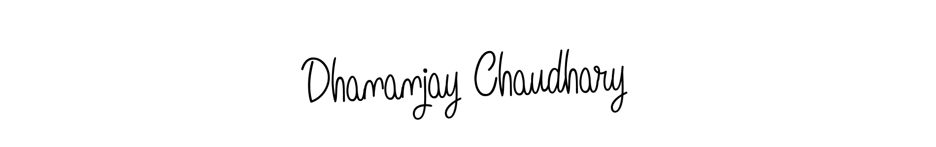 Also we have Dhananjay Chaudhary name is the best signature style. Create professional handwritten signature collection using Angelique-Rose-font-FFP autograph style. Dhananjay Chaudhary signature style 5 images and pictures png