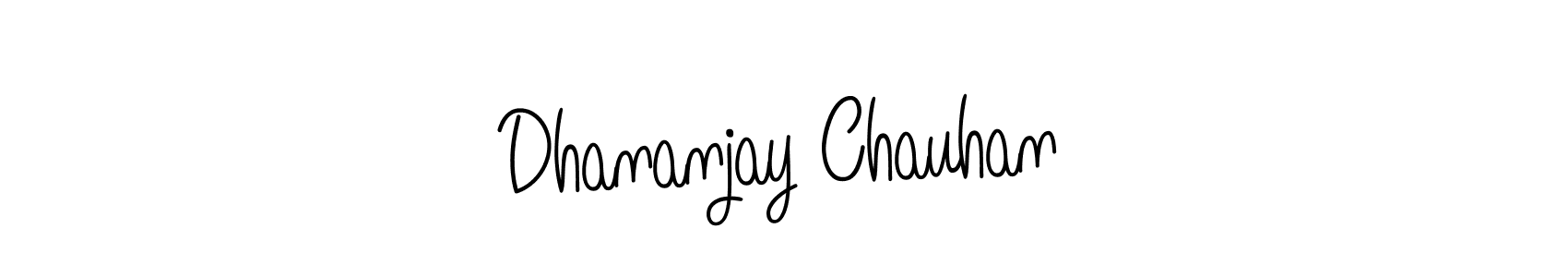 Make a short Dhananjay Chauhan signature style. Manage your documents anywhere anytime using Angelique-Rose-font-FFP. Create and add eSignatures, submit forms, share and send files easily. Dhananjay Chauhan signature style 5 images and pictures png