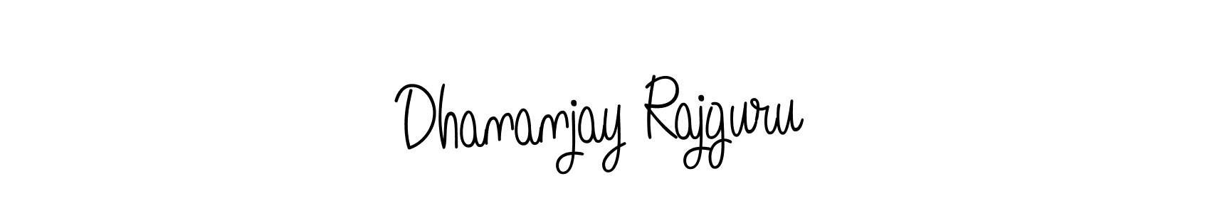 Make a beautiful signature design for name Dhananjay Rajguru. With this signature (Angelique-Rose-font-FFP) style, you can create a handwritten signature for free. Dhananjay Rajguru signature style 5 images and pictures png