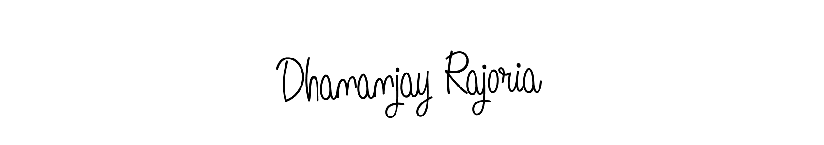 Create a beautiful signature design for name Dhananjay Rajoria. With this signature (Angelique-Rose-font-FFP) fonts, you can make a handwritten signature for free. Dhananjay Rajoria signature style 5 images and pictures png