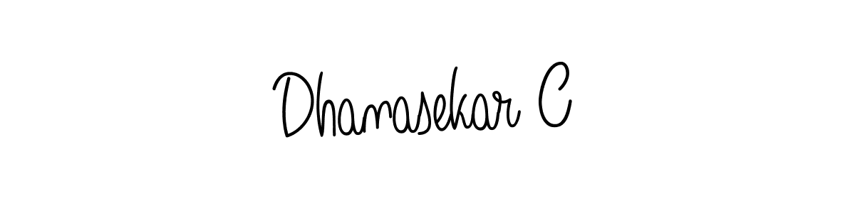 The best way (Angelique-Rose-font-FFP) to make a short signature is to pick only two or three words in your name. The name Dhanasekar C include a total of six letters. For converting this name. Dhanasekar C signature style 5 images and pictures png