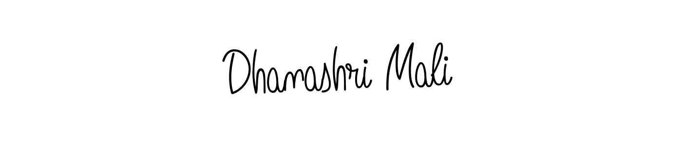 Design your own signature with our free online signature maker. With this signature software, you can create a handwritten (Angelique-Rose-font-FFP) signature for name Dhanashri Mali. Dhanashri Mali signature style 5 images and pictures png