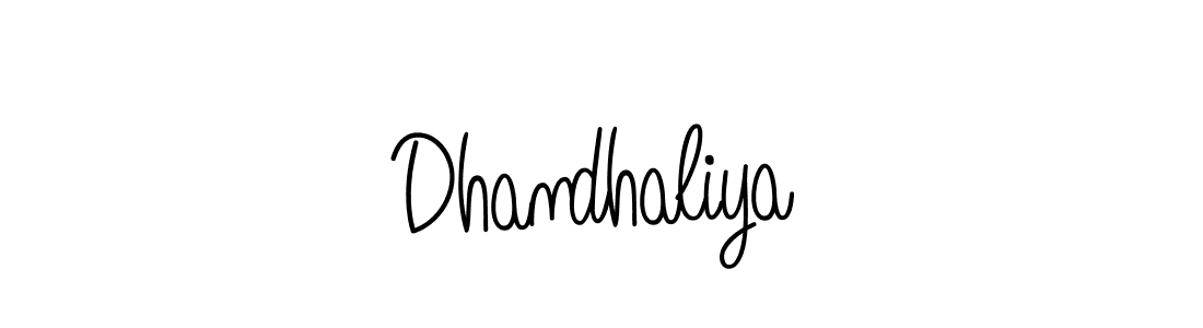 You should practise on your own different ways (Angelique-Rose-font-FFP) to write your name (Dhandhaliya) in signature. don't let someone else do it for you. Dhandhaliya signature style 5 images and pictures png