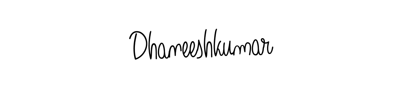 Create a beautiful signature design for name Dhaneeshkumar. With this signature (Angelique-Rose-font-FFP) fonts, you can make a handwritten signature for free. Dhaneeshkumar signature style 5 images and pictures png