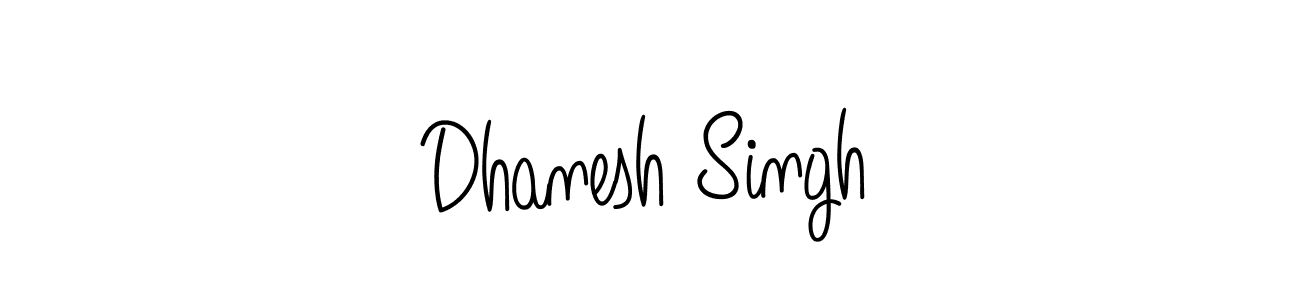 Make a beautiful signature design for name Dhanesh Singh. With this signature (Angelique-Rose-font-FFP) style, you can create a handwritten signature for free. Dhanesh Singh signature style 5 images and pictures png