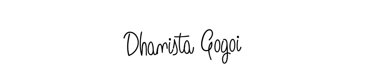 You can use this online signature creator to create a handwritten signature for the name Dhanista Gogoi. This is the best online autograph maker. Dhanista Gogoi signature style 5 images and pictures png