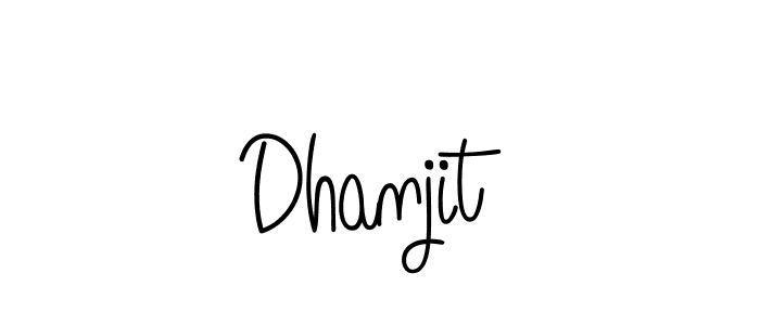 How to Draw Dhanjit signature style? Angelique-Rose-font-FFP is a latest design signature styles for name Dhanjit. Dhanjit signature style 5 images and pictures png