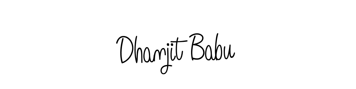 Once you've used our free online signature maker to create your best signature Angelique-Rose-font-FFP style, it's time to enjoy all of the benefits that Dhanjit Babu name signing documents. Dhanjit Babu signature style 5 images and pictures png