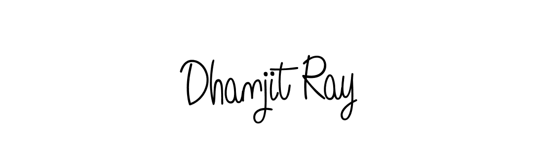 How to make Dhanjit Ray name signature. Use Angelique-Rose-font-FFP style for creating short signs online. This is the latest handwritten sign. Dhanjit Ray signature style 5 images and pictures png