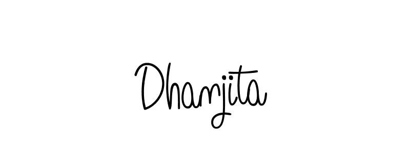 Make a beautiful signature design for name Dhanjita. Use this online signature maker to create a handwritten signature for free. Dhanjita signature style 5 images and pictures png