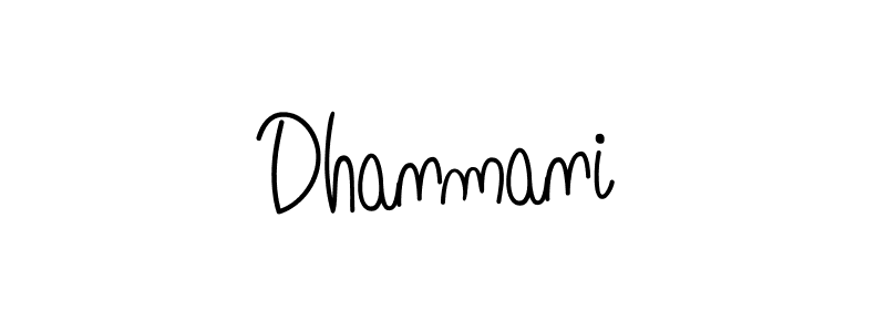 You should practise on your own different ways (Angelique-Rose-font-FFP) to write your name (Dhanmani) in signature. don't let someone else do it for you. Dhanmani signature style 5 images and pictures png