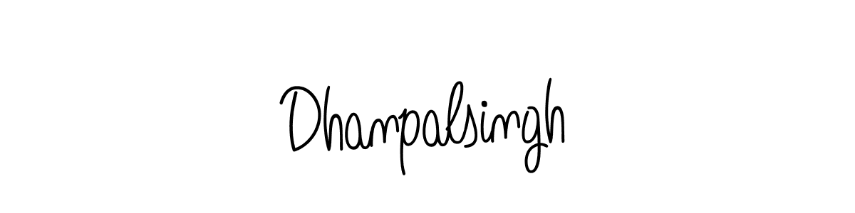 Make a beautiful signature design for name Dhanpalsingh. With this signature (Angelique-Rose-font-FFP) style, you can create a handwritten signature for free. Dhanpalsingh signature style 5 images and pictures png