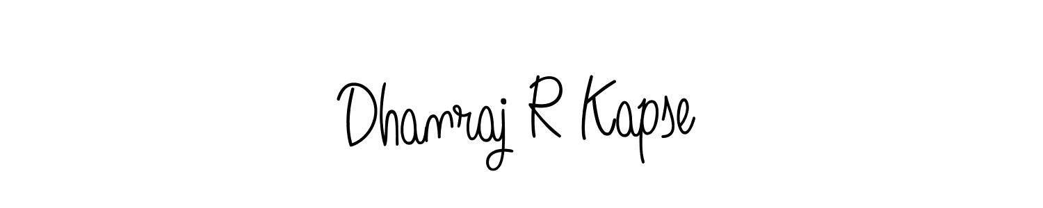 Create a beautiful signature design for name Dhanraj R Kapse. With this signature (Angelique-Rose-font-FFP) fonts, you can make a handwritten signature for free. Dhanraj R Kapse signature style 5 images and pictures png