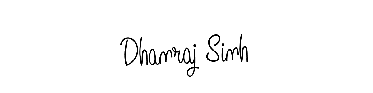 How to make Dhanraj Sinh name signature. Use Angelique-Rose-font-FFP style for creating short signs online. This is the latest handwritten sign. Dhanraj Sinh signature style 5 images and pictures png