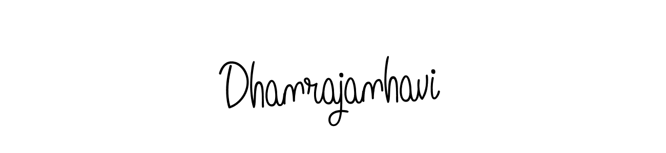 Make a beautiful signature design for name Dhanrajanhavi. With this signature (Angelique-Rose-font-FFP) style, you can create a handwritten signature for free. Dhanrajanhavi signature style 5 images and pictures png