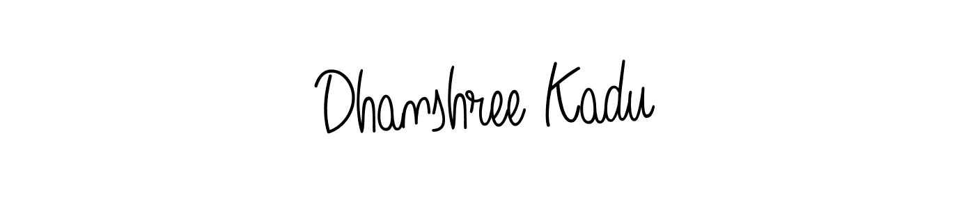 Similarly Angelique-Rose-font-FFP is the best handwritten signature design. Signature creator online .You can use it as an online autograph creator for name Dhanshree Kadu. Dhanshree Kadu signature style 5 images and pictures png